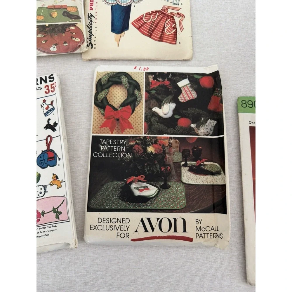 Vintage Sewing Pattern Lot McCalls‎ Simplicity Avon Crafts Decor Uncut Mixed Lot